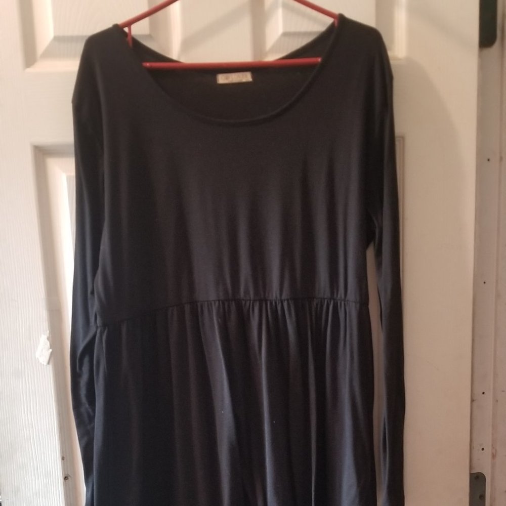 OD'Lover long sleeve black dress